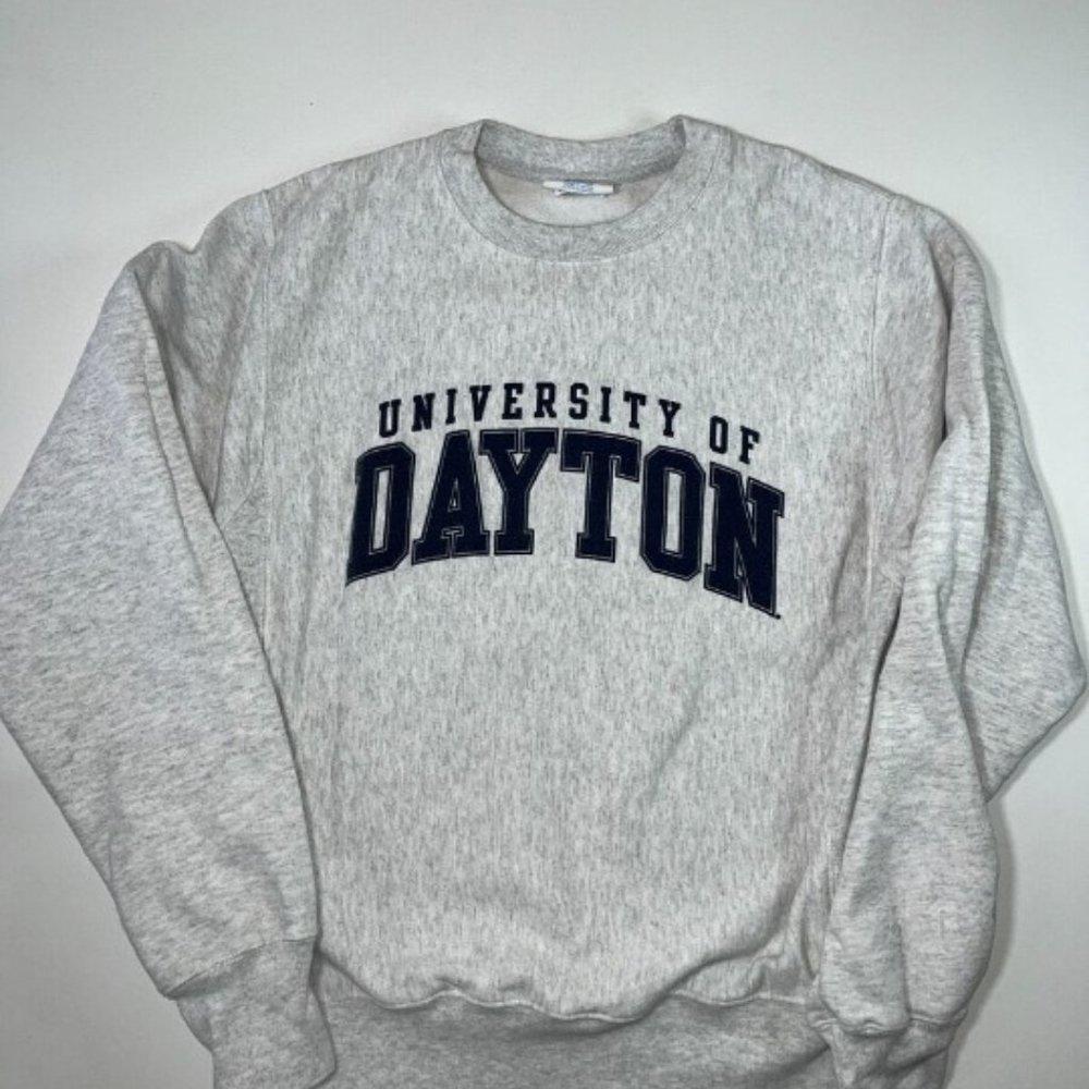 Dayton Flyers University Football Ncaa Fan Apparel Sweatshirt Grey